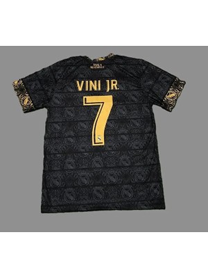 R.e.a.l M.a.d.r.i.d 2023-24 Sezon V,i,n,i, Jr. Özel Konsept Forması (Black)