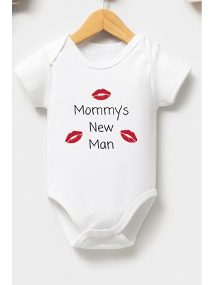 Sun Baby Home Sunbabyhome %100 Pamuklu Bebek Body - Mommy's New Man - Bebek Zıbın Badi - Yazılı Zıbın