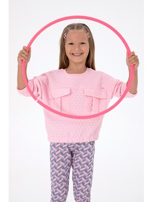 U.S. Polo Assn. Kız Çocuk Pembe Sweatshirt 50290726-VR041