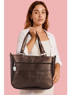 Westbag Hakiki Deri Kol Omuz Askılı Çapraz Postacı Çok Gözlü Çanta