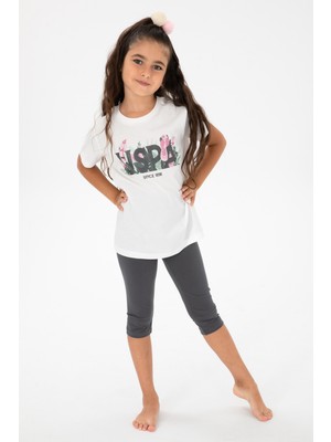U.s. Polo Assn. Kız Çocuk Beyaz Pijama Takım 50312579-VR013