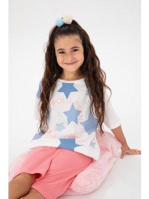 U.S. Polo Assn. Kız Çocuk Pembe Şortlu Alt Üst Takım 50315466-VR071