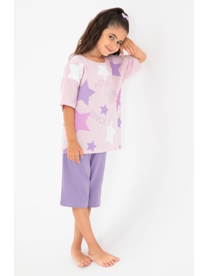 U.S. Polo Assn. Kız Çocuk Lila Şortlu Alt Üst Takım 50315466-VR050