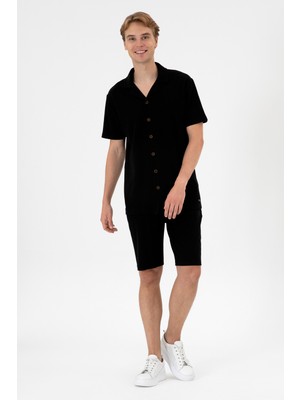 U.s. Polo Assn. Erkek Siyah Şort (Örme) 50306964-VR046
