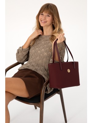 U.S. Polo Assn. Kadın Bordo Kol Çantası 50293676-VR014