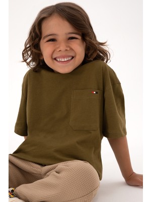U.s. Polo Assn. Erkek Çocuk Haki Tişört 50314946-VR027