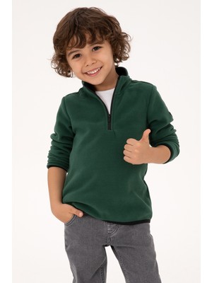 U.s. Polo Assn. Erkek Çocuk Koyu Yeşil Sweatshirt 50313841-VR079