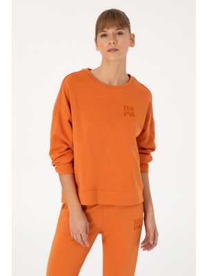 U.S. Polo Assn. Kadın Bakır Bisiklet Yaka Basic Sweatshırt 50313565-VR182