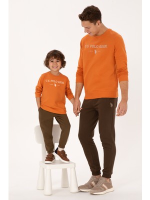 U.S. Polo Assn. Erkek Çocuk Bakır Bisiklet Yaka Sweatshirt 50313900-VR182