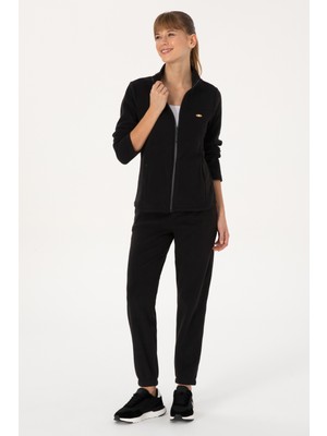 U.S. Polo Assn. Kadın Siyah Polar Jogger Eşofman Altı 50318758-VR046