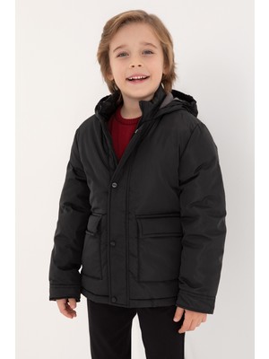 U.s. Polo Assn. Erkek Çocuk Siyah Kaban 50312105-VR046