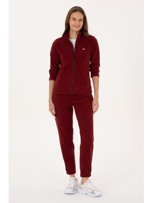 U.S. Polo Assn. Kadın Bordo Polar Jogger Eşofman Altı 50318758-VR014