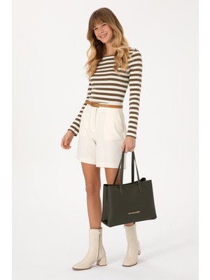 U.S. Polo Assn. Kadın Haki Kol Çantası 50317822-VR027