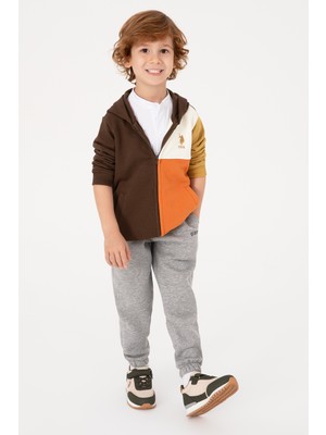 U.s. Polo Assn. Erkek Çocuk Gri Melanj Eşofman Altı 50313976-VR086
