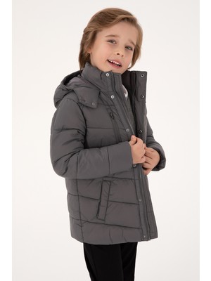 U.S. Polo Assn. Erkek Çocuk Gri Mont 50312119-VR024