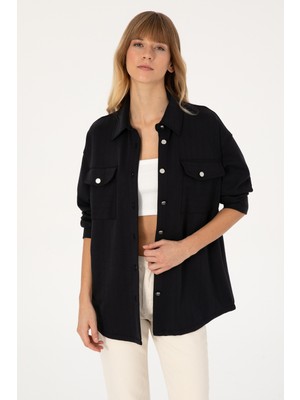 U.s. Polo Assn. Kadın Siyah Gömlek Örme 50309510-VR046