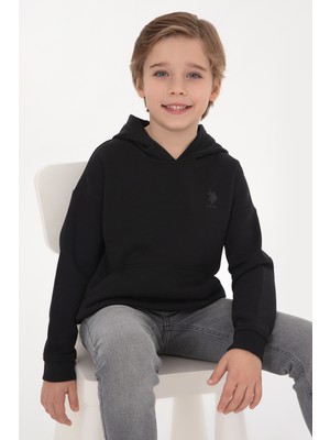 U.s. Polo Assn. Erkek Çocuk Siyah Sweatshirt 50313941-VR046