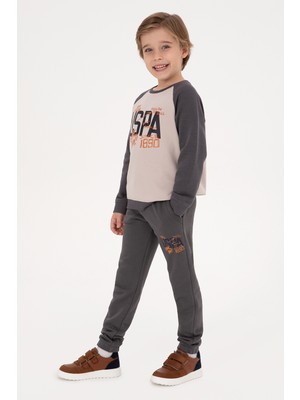 U.s. Polo Assn. Erkek Çocuk Gri Eşofman Altı 50316602-VR024