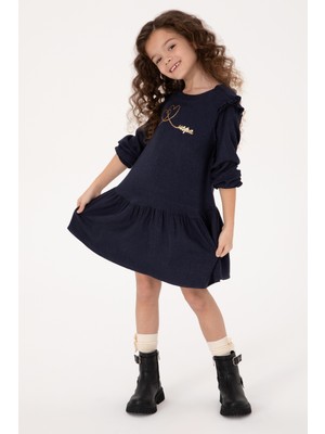 U.s. Polo Assn. Kız Çocuk Lacivert Elbise (Dokuma) 50317592-VR033