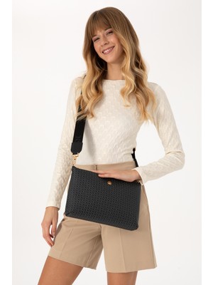 U.S. Polo Assn. Kadın Siyah Çapraz Çanta 50317793-VR046
