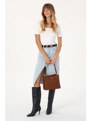 U.S. Polo Assn. Kadın Açık Kahverengi Kol Çantası 50317820-VR002