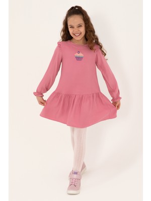 U.s. Polo Assn. Kız Çocuk Koyu Pembe Elbise (Dokuma) 50317630-VR167