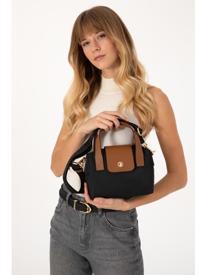 U.S. Polo Assn. Kadın Siyah Kapitone Çapraz Çanta 50317833-VR046