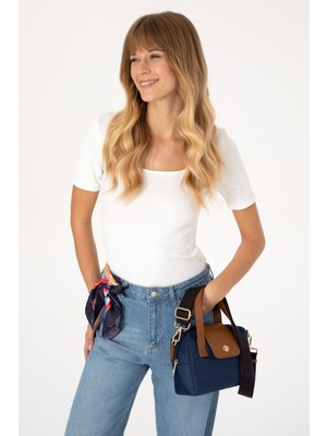U.S. Polo Assn. Kadın Lacivert Kapitone Çapraz Çanta 50317833-VR033