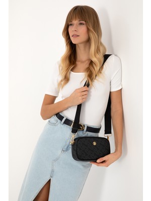 U.S. Polo Assn. Kadın Siyah Çapraz Çanta 50317809-VR046