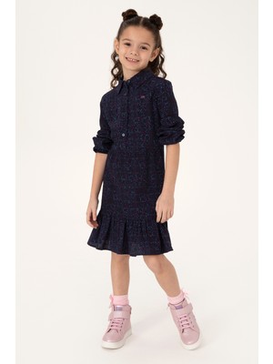 U.s. Polo Assn. Kız Çocuk Lacivert Elbise (Dokuma) 50314351-VR033