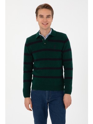U.s. Polo Assn. Erkek Koyu Yeşil Kazak /triko 50315036-VR079