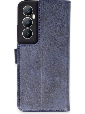 Nacario Mey Ithalat®  Realme C65 Kılıf Trend S Plus Kapaklı Kılıf - Lacivert