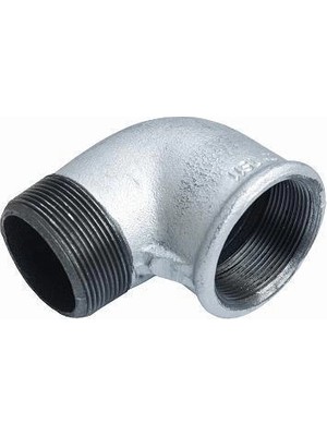 Nacario Mey Ithalat® Galvanizli Kuyruklu Dirsek 3/4