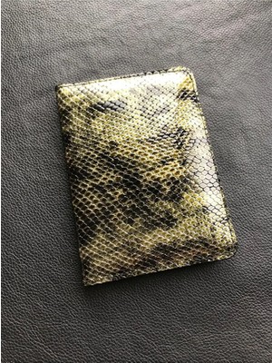 VİP GİFT Voyager Hakiki Deri Pasaport Kılıfı Yılan Desen