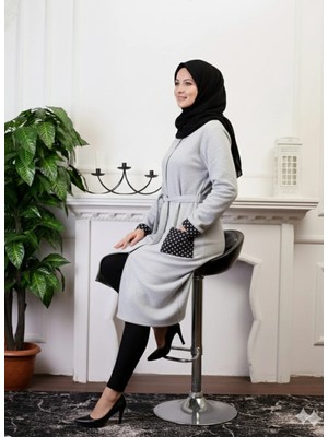 Defka Sonbahar/kışlık Fermuarlı Kadın Gecelik/sabahlık