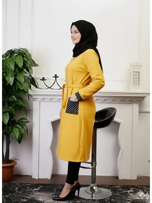 Defka Sonbahar/kışlık Fermuarlı Kadın Gecelik/sabahlık