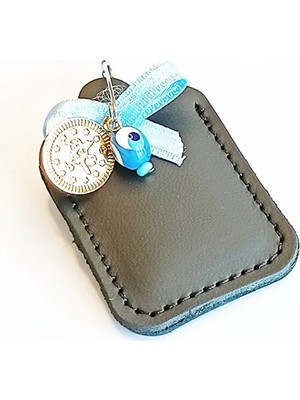 VİP GİFT Bebek Cevşeni Dualı Kolye Muska Hakiki Deri Küçük Dörtgen