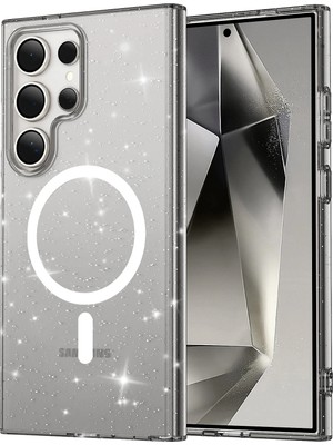 Nacario Mey Ithalat®  Samsung Galaxy S24 Ultra Kılıf Star Magsafe Kapak - Siyah