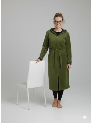 Defka Mevsimlik Cepli Kadın Sabahlık Gecelik