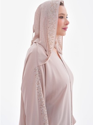 MYMİSİY Mymisiy Prpıltı Taşlı Abaya Ferace Standart 42-48