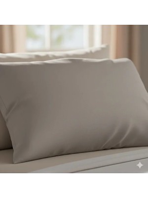 Alpateks Home %100 Pamuklu Saten 55X75CM Büyük Boy Yastık Kılıfı 2 Adet (Fermuarlı)