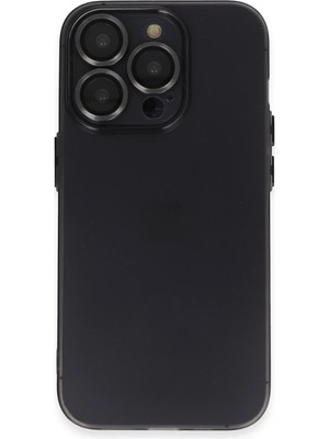 Nacario Mey Ithalat®   iPhone 14 Pro Kılıf Luko Lens Silikon - Siyah