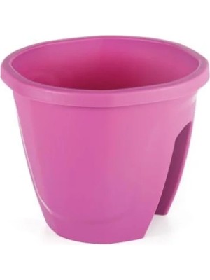 MarkEntegra Zümrüt Renkli 7,5 Litre Balkon Saksısı, Askı Aparatlı