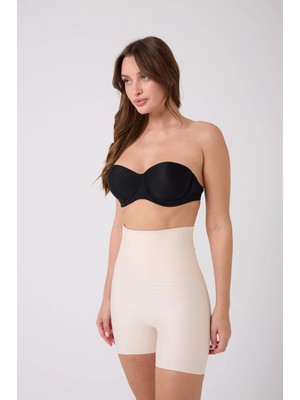 Freshness 1007 Lazer Kesim Silikonlu Yüksek Bel Şort Korse