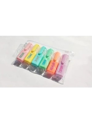 MarkEntegra 6 Renkli Fosforlu Mini Öğrenci Işaretleme Kalemi Seti