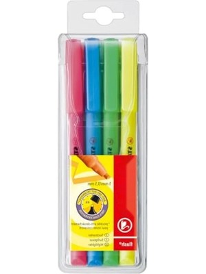 MarkEntegra Fosforlu Kalem Seti - 4'lü Paket, Çeşitli Renkler