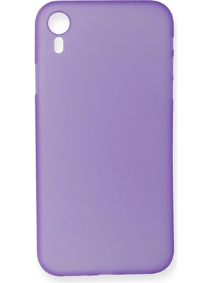 Nacario Mey Ithalat®   iPhone Xr Kılıf Pp Ultra Ince Kapak - Mor