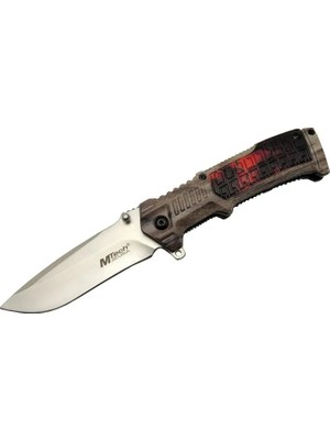 SHC4200 Mtech 463 Kahverengi Kamp Çakı 21CM - Yarı Otomatik, Kemerlikli, Plastik Sap