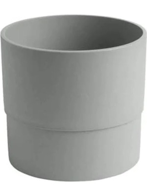 MarkEntegra Dekoratif Plastik Saksı 15 cm Gri