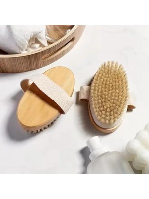 MarkEntegra Doğal Lif Selülit Masaj Fırçası - Cilt Bakımı Için Etkili Araç